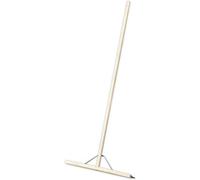 600mm Rubber Blade Floor Squeegee - Wooden Handle - Metal Support Beam