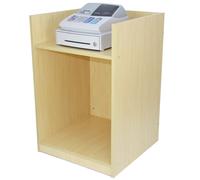 (600mm W - Till Unit - Without LED's, Maple) Shop Counter LED Light B 900mm Lockable Sliding Doors 2 Keys Retail Storage Unit Display Showcase Cabinet Reception Desk