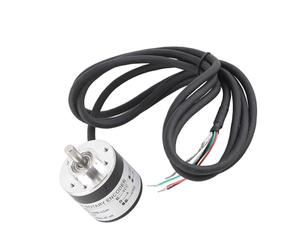 600P/R Encoder 5-24V AB 2-Phases Incremental Rotation Encoder 6mm Shaft, 5000 R/min, 0-20KHz Response Frequency, 1.5 Meter Cable Length, for Various Automated Applications