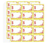 600pcs/40 Sheets Garage Sale Stickers, 3x2 Inch Yard Sale Stickers Sale Price Labels Price Tags Stickers for Businesses Market Retail (Star Style)