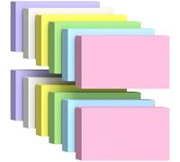 600PCS Blank Flash Cards for Revision 3 x 5 in Coloured Index Cards 127x76mm Plain Flashcards for Revision Speech Cue Cards, Unruled Flash Card Study Revision Cards for Office School Home Essentials