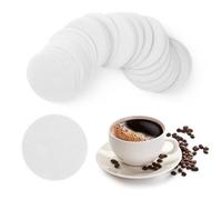600Pcs Coffee Filter Papers - Unbleached Filter Papers, 64mm/2.5" Coffee Filters, Round Replacement Filters, Compatible Micro Paper Filters for Pour Over and Drip Coffee Maker (White)