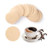 600Pcs Coffee Filter Papers - Unbleached Filter Papers, 64mm/2.5" Coffee Filters, Round Replacement Filters, Compatible Micro Paper Filters for Pour Over and Drip Coffee Maker (Unbleached)