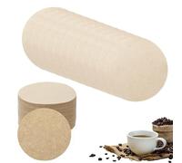 600Pcs Coffee Filters Papers Round Micro Coffee Maker Micro Paper Filters Replacement Paper Replacement Fits for Aerobie Aeropress Coffee and Espresso Makers 64mm