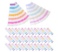 600pcs Colourful Sticky Index Tabs Writable Adhesive Page Markers | Paper and PET Construction, Half- Sections, Clean Removal, Colour Coding, for Notes, Documents, Research and Study