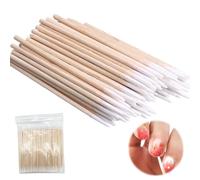 600Pcs Cotton Buds, Microblading Cotton Swab, Cotton Swabs Wood Sticks for Eyebrow Tattoo Beauty Make-up Color Nail Seam Dedicated Dirty Picking, Wood Handle Small Pointed Tip Head (600PCS)