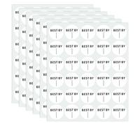 600PCS Expiration Date Food Stickers, Best by Labels, 1 Inch Circle Dot Small Blank Food Date Labels, Best-by/Expiration-Date Label for Food-Containers, Freezer, Restaurant, Food-Service, Prep