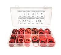 600Pcs Flat Washer Red Steel Paper Fiber 600pcs 600 pieces Plastic Flat suitable for Storage no matter how small or large these washers provide effective insulation