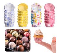 600PCS Floral Mini Cupcake Liners, Small Cute Muffin Liners Disposable Paper Baking Cups Wrappers Mini Cupcake Papers Colorful Paper Muffin Cups for Shower Wedding Bridal Tea Party Mothers Day