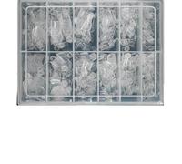 600PCS French Short Square Nail Tip Clear/Natural Half Cover Acrylic Nails Press on Nails for Nail Salons and DIY with Box(Clear)