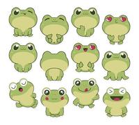 600Pcs Frog Sticky Notes, Cute Cartoon Frog Self-Stick Note Pads Kawaii Frog Theme Sticky Notes Animal Memo Pads Frog Notepad for Frog Lovers Birthday Students Office School Supplies