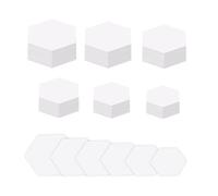600Pcs Hexagon Piecing Paper Quilting Templates Set 6 Different Size Paper Piecing Shape for Patchwork Sewing Project Hexagons