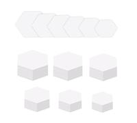 600Pcs Hexagon Piecing Paper Quilting Templates Set 6 Different Size Paper Piecing Shape for Patchwork Sewing Project Hexagons