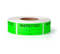 600pcs Inspected Stickers for Quality Control, Inventory, Color Coding, 1" x 2.25" Labels