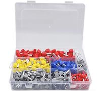 600pcs Insulated Tubular Terminals for HMI PLC Power Device Interfacing and Electrical Control Panel Assembly and Maintenance