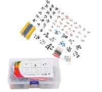 600PCS Metal Film Resistor Kit with Ceramic Capacitors Electrolytic Capacitors Transistors Diodes LEDs for Electronics Projects DIY Storage Carry