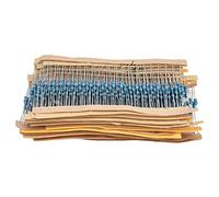 600Pcs Metal Film Resistors 30 Values 1 / 4W ±1% Tolerance | 10Ω - 1MΩ Alloy Resistor Kit for Electronics/DIY Projects | High Accuracy Low Noise Components