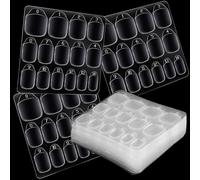 600pcs Nail Sticky Tabs 40 Sheets Nail Glue for Press on Nails Multi-Size Nail Stickers Double-Sided Adhesive Tabs for False Nails