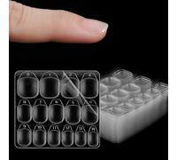 600Pcs Nail Sticky Tabs for Press on Nails,40Sheets Transparent Sticky Tabs | Double Side Jelly Sticker.Strong Hold, Super Thin.15 Sizes, Fit For Most Finger