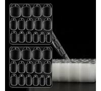 600pcs Nail Sticky Tabs for Press on Nails,Nail Stickers,Thin & Waterproof False Nail Sticky Tabs for Fake Nails in 15 Sizes,Nail Glue Stickers,Double Side Jelly Stickers