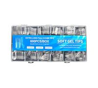 600PCS Natural False Nails SemiMatte Finish Easy Apply ABS Tips For Professional Daily Manicure Looks Matte Press On Nail