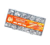 600PCS Natural False Nails SemiMatte Finish, Easy Apply ABS Tips for Professional Daily Manicure Looks Matte