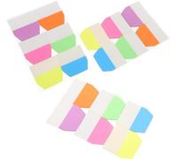 600PCS Page Markers Tabs - Transparent Writable Index Tabs - Book Tabs Sticky Page Markers for Books Notes Files Planner Office School - 6 Colors