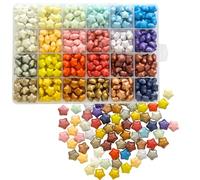 600PCS Sealing Wax Kit with Wax Stamp Beads, Lucky Star Wax Seal Beads Set for Letter Sealing and Envelope Stamp Wedding Invitation Wine Package Gift Wrapping (Colorful-Pink)