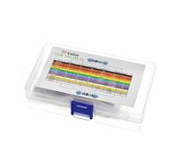 600pcs/set 30 Kinds 1/4W Resistance 1% Metal Film Resistor Pack Assorted Kit 1K 10K 100K 220ohm 1M Resistors 300pcs/set BIANMTSW(300PCS NO BOX)