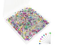 600Pcs Sewing Pins, 38mm/1.5inches Straight Pins, Multicolor Heads Quilting Pin with Storage Case, Dressmaking Pin for Fabric, for Quilting, Dressmaking, Tailoring, Crafts