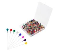 600Pcs Sewing Pins Straight Pearlized Ball Head Quilting Pins 38mm Multicolor Stick Pin Dressmaking Needles Sharp Ends for Fabrics Scarf Quilting Crafts DIY Decoration
