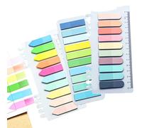 600PCS Sticky Tabs, Translucent Index Tabs Colourful Writeable Page Markers Stickers Tape Flags for Students & Office Workers, Study, Work, Note-Taking, Document Organization(Arrow/Square/Round)