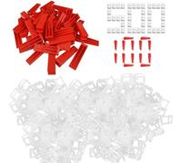 600PCS Tile Leveling System 2mm (1/12") Set - 500 Tile Spacer Clips & 100 Wedges | Lippage-Free Floor Wall Tile Installation Kit for DIY Home Renovation, Bathroom, Living Room & Office