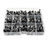 600PCS To-92 Transistors Kit 15 Values Bipolar Power 2N222 2N3904 2N3906 2N5401 A1015 C1815 S8050 S9012 S9018