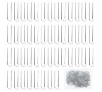 600PCS U-Shaped Fork Pins, U Pins for Foam DIY Craft, Multifunctional Fork Pin for Quilting Floral Designs, U Pin for Crafts Metal Sewing, Craft Quilting, Jewelry Making (Silve)