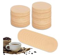 600pcs Unbleached Coffee Filter Papers,6.4cm Coffee Filters Round Replacement Compatible with Aerobie Aeropress Coffee and Espresso Makers,Unbleached Natural Paper Coffee Filters(Brown)