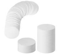 600pcs Unbleached Natural Paper, 6.4x6.4 cm Coffee Filters Round Replacement Compatible with Aerobie Aeropress Coffee and Espresso Makers (White)