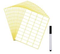 600pcs White Labels Stickers Sticky Label, Writable Self-Adhesive Waterproof Name Clothes Labels Sticker Laundry Tag for File Folders, Envelopes