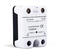 600V DC Solid State Relay, DD25 DD40 DC Control DC SSR Module, 3-32V Input 0-600V Output with Flame-retardant shell, for DC Motor, Solenoid Valve (25A DD25)