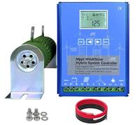 600W 800W 1000W 1200W Wind Solar Hybrid Controller MPPT Charge Controller with Dump Load Wind Turbine Generator Solar Panel 12V/24V/48V Auto Regulator