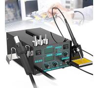 600W Anti-Static Desoldering Station, 2-in-1 Soldering Iron Hot Air Rework Station with LED Digital Display, Adjustable Temperature, for Electronics Repair, Desoldering & DIY Projects
