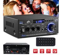 600W Bluetooth Stereo Amplifier Amp Hifi Audio Radio 2Ch Usb Aux Fm Car Home Uk