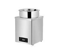 600W Commercial Chocolate Tempering Machine, Electric Soup Warmer with Adjustable Temperature 30-100°C, Ideal for Taro Ball and Bubble Ball Preparation