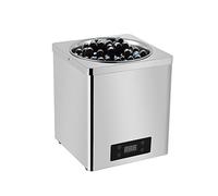 600W Commercial Chocolate Tempering Machine, Electric Soup Warmer with Adjustable Temperature 30-100°C, Ideal for Taro Ball and Bubble Ball Preparation