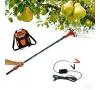 600W Electric Fruit Picker, Handheld Cordless Tree Shaker with Lithium Battery, Portable Harvesting Tool for Olives, Up to 6m High