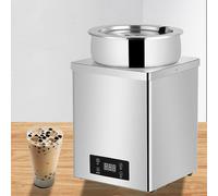 600W Electric Soup Warmer, 3/7L Commercial Chocolate Tempering Machine, 30-100℃ Temperature Control, Insulation Pot Tapioca Machine, Stainless Steel Pearl Warmer, for Milk Tea Shop, Sushi Shop