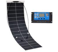 600W Flexible Solar Panel, 18V Monocrystalline Silicon, Semi-Flexible Solar Charger for Off-Grid Use on Boats, Cabins, Vans, Cars, and Uneven Surfaces