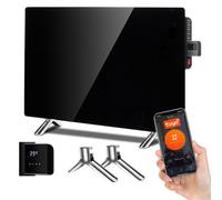 600W Heating Glass Panel Heater WiFi Smart Remote Programmable Wall Floor Mount