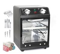 600W High Temperature Steriliser, 8L Dry Heat High Temperature Steriliser, Disinfectant Cabinet with Temperature Control and Timer for Nail Tools, Tattoo, Dental Tools, Hairdressing Salon,Black