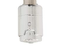 600W RICA "Atlantis" Chrome Thermostatic Electric Heating Element for Radiators and Towel Rails (Can Be Installed Vertically or Horizontally)